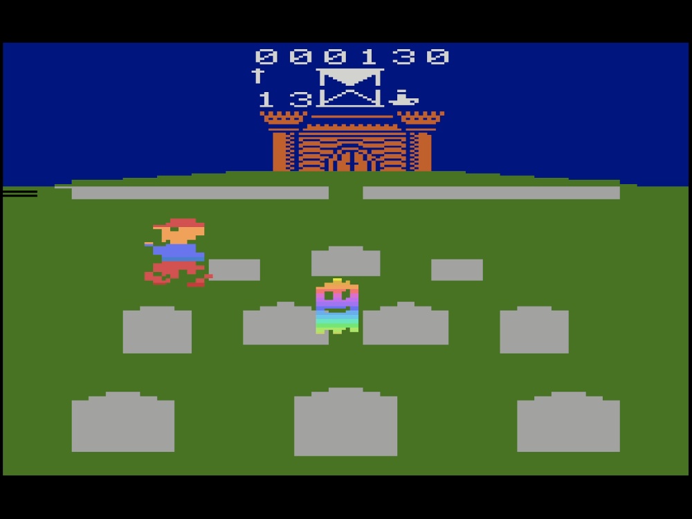 Gameplay of Ghost Manor for Atari 2600